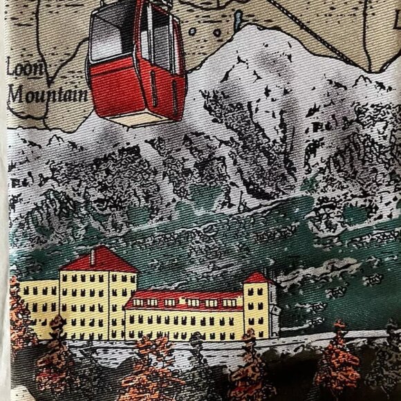 Rivitz of Boston New England Scenery Map Silk Tie - Picture 2 of 9